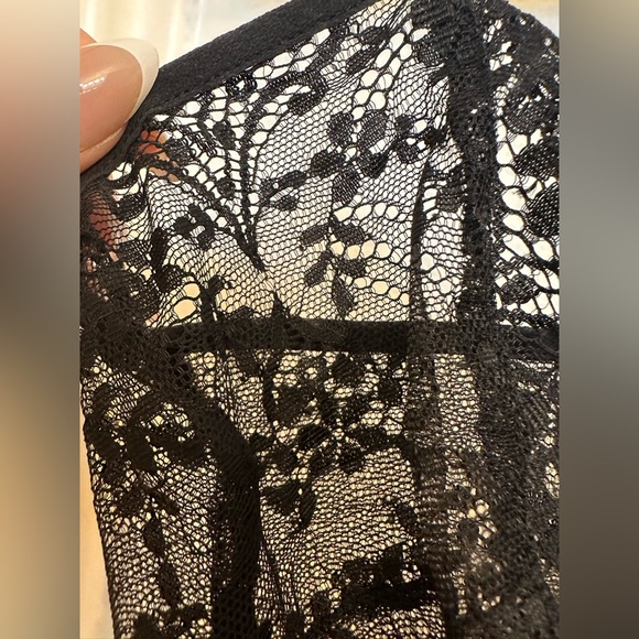 Victoria Secret Black Lace Babydoll Lingerie Top - Picture 7 of 7